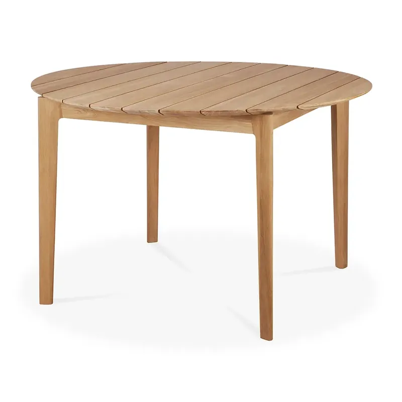 Bok Matbord Ø125 cm Teak Populär